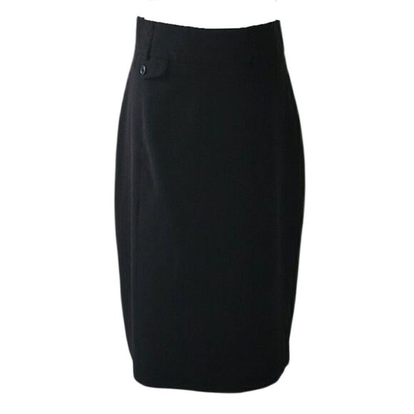 Dressbarn Black Pencil Skirt Size 6 - Picture 2 of 9